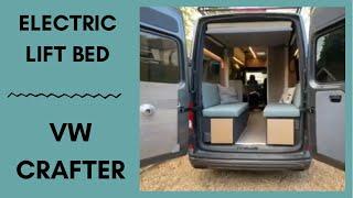 VW Crafter Camper Conversion - Electric lift bed installation - Project 2000 System (Happi jack bed)