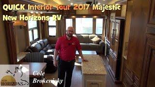 QUICK Interior Tour and Overview of the 2017 Majestic by New Horizons RV