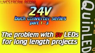 QuinLED 24v power transport for 5v addressable LEDs (ws2812b, sk6812) 1 - 3