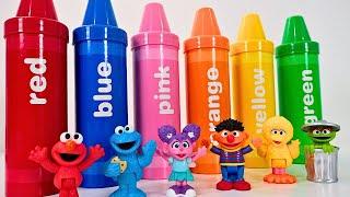 Best Toddler Learning Video With Color Crayon Surprises | Learn Colors with Sesame Street