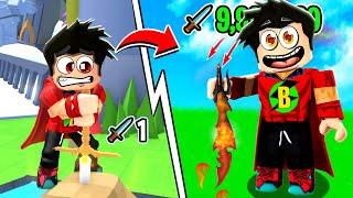 Noob vs Pro Kılıç Oyunu !! - ROBLOX Pull a Sword Simulator