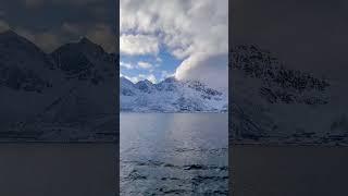 4k Video Northern Norway Scenery | White Noise and Meditation Music #shorts #4kvideo #nature