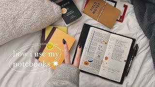 how i use my notebooks (update!) | hobonichi weeks, commonplace 