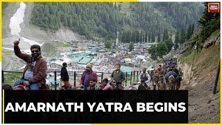 Amarnath Yatra: First Batch Of Pilgrims Begins Journey From Baltal Base Camp