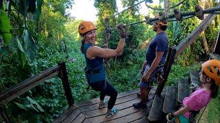 Belize 2024  -  Zip lining in Mayflower Bocawina National Park