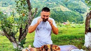 Cooking Traditional Romanian Dishes in the Beautiful Carpathian Mountains.