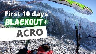 First ACRO Paragliding Flights | Uturn Blackout +