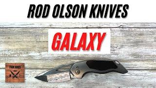 Rod Olson Galaxy Custom Pocketknife. Fablades Full Review