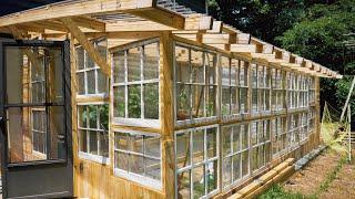 DIY UpCycled Greenhouse - Start to Finish