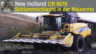 Schlammschlacht in der Maisernte New Holland CR 9070