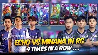 WHEN ECHO MET MINANA in RG 4x in a ROW, TOP 8 SECURED ECHO!? . . . 