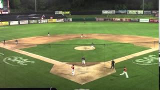 JJ Wesley scores on a wild pitch vs Carson-Newman (May 1, 2016)