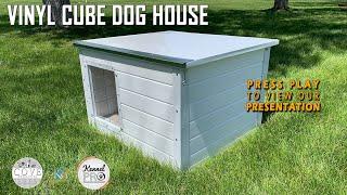 Vinyl Cube Dog House By K9 Kennel Store