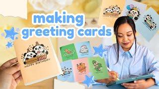 How to Make Greeting Cards I Small Business Owner Tutorial I DIY Card Making