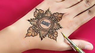 New Year back hand mehndi design | Easy Gol Tikki Mehndi Design | Mehndi Design | mehndi | mehandi