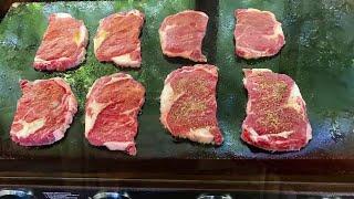 Blackstone Griddle - Diner Style Seared Ribeye Steaks TAKE TWO - Everyday BBQ