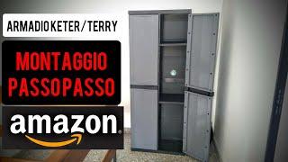 MONTAGGIO ARMADIO PER ESTERNI KETER TERRY TOOMAX | PLASTICA PVC | PORTASCOPE |TUTORIAL