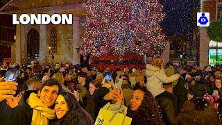 2024 London Walk  West End ⭐️ CHRISTMAS LIGHTS & MARKETS | Central London Walking Tour  [4K HDR]