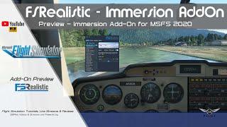 FSRealistic | Immersion Add-On for Microsoft Flight Simulator 2020