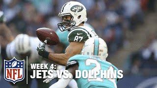 Jets WR Eric Decker Makes One-Handed Grab in London | Jets vs. Dolphins | NFL