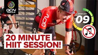 20 Minute HIIT | High Intensity Interval Training Without Music 