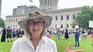 Carolyn Harding for Ohio State Rep, District 1, We Won't Go Back rally, Ohio State House, 6/25/22