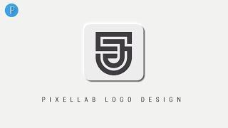 S J Creative Logo Design Tutorial  | Professional Logo Design Pixellab Tutorial 