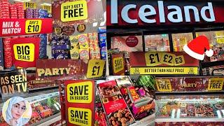 £1 CHRISTMAS MEALS⁉️ GET 1 FREE DEALS  ICELAND SHOPPING  The Food Warehouse  Shop With Me 