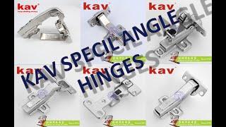 kav 25 30 45 90 degree soft close hinges' opening and closing show