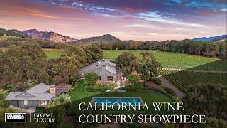 Designer California Wine Country Showpiece