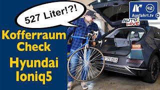 Kofferraum-Check: Hyundai IONIQ 5 - was passt in den Kofferraum? Fahrrad? Leiter? Koffer? Taschen?