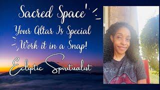 Sacred Space”Your Altar Is Special Work it in A Snap!” #altars #wellnesstips #sacredspace