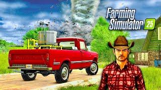 TORNADO HUNTING in Farming Simulator 25 | UNBELIEVABLE EF3 CARNAGE!!