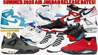 SUMMER 2025 AIR JORDAN RELEASE DATES + FERRARI 14s RETURNING?!