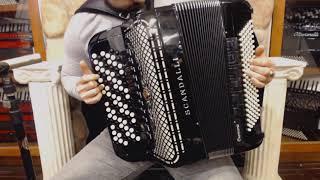 SCANCROMOBALK - Black Scandalli Cromo Balkan Chromatic Button Accordion $11999