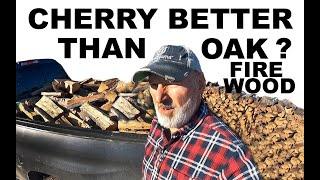 Is Cherry better than Oak for Firewood?