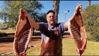 Karoo & Kalahari Cuisine 2 - How to Braai Traditional Lamb Rib like a BOSS (with subtitles)