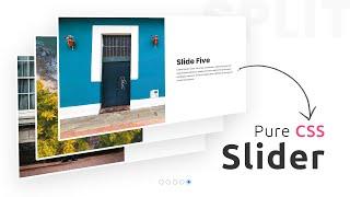 Pure CSS Split Slider | CSS Only