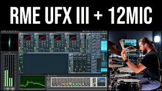 My Drum Recording Setup Explained: RME UFX III, 12Mic, and TotalMix FX