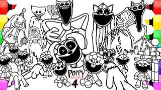 POPPY PLAYTIME Chapter 4 Coloring Pages / How to Color All New Bosses and Monsters / NCS MUSIC