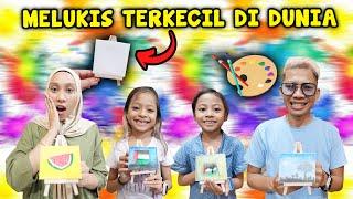 TANTANGAN MELUKIS DENGAN CANVAS KECIL!! SIAPA YANG PALING BAGUS!!