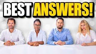 TOP 21 'BEST ANSWERS' to Job Interview Questions!