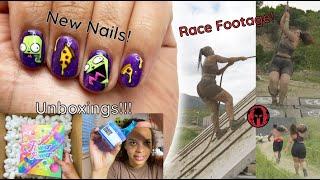 Doing my Nails for my 1st SPARTAN RACE + Gel Polish UNBOXING | Nail Vlog #2