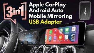 3 in 1 USB Adapter | CarPlay | Android Auto | Mobile Mirroring | OttoAdapter MX | UNBOXING REVIEW