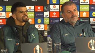 FULL PRESS CONFERENCE: Ange Postecoglou and Dominic Solanke: Galatasaray v Tottenham: Europa League