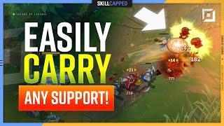The EASY Way to CARRY BAD SUPPORT Players! - ADC Guide