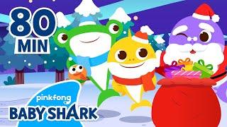 Santa Shark is Coming to Town | +Compilation | Baby Shark Christmas | Baby Shark Official