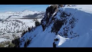 1K | 60ft (20m) drop at THE WALL at Kirkwood ski resort ️ California USA