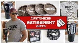 DIY Retirement Gifts | Customized Marine Corps Retirement Gift Ideas