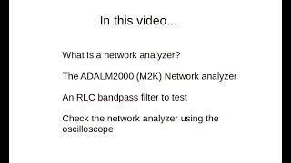 ADALM2000 (M2K) Network Analyzer